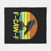 Humor Grappige Kraai F-Caw-F Gotisch Fleece Deken (Voorkant (Horizontaal))
