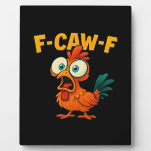 Humor Grappige Kraai F-Caw-F Gotisch Fotoplaat