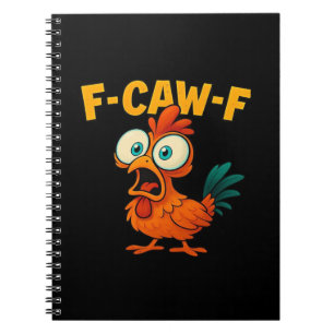 Humor Grappige Kraai F-Caw-F Gotisch Notitieboek