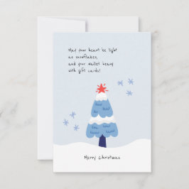 Humor Groet Xmas Tree Vakantie Aangepaste Kaart