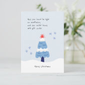 Humor Groet Xmas Tree Vakantie Aangepaste Kaart (Staand voorkant)