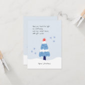 Humor Groet Xmas Tree Vakantie Aangepaste Kaart (Voorkant / Achterkant in situ)