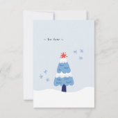 Humor Groet Xmas Tree Vakantie Aangepaste Kaart (Achterkant)