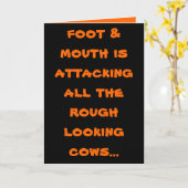 humor groetenkaarten kaart (Gele Bloem)