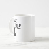 Humor handdesinfectiemiddel koffiemok (Voorkant links)