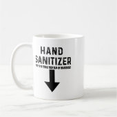 Humor handdesinfectiemiddel koffiemok (Links)