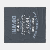Humor hartchirurgie fleece deken (Voorkant (Horizontaal))