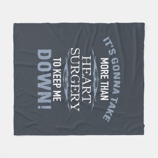 Humor hartchirurgie fleece deken (Voorkant (Horizontaal))