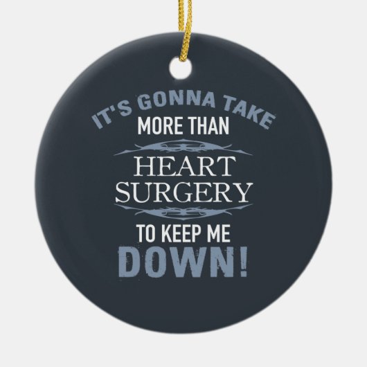 Humor hartchirurgie keramisch ornament (Voorkant)