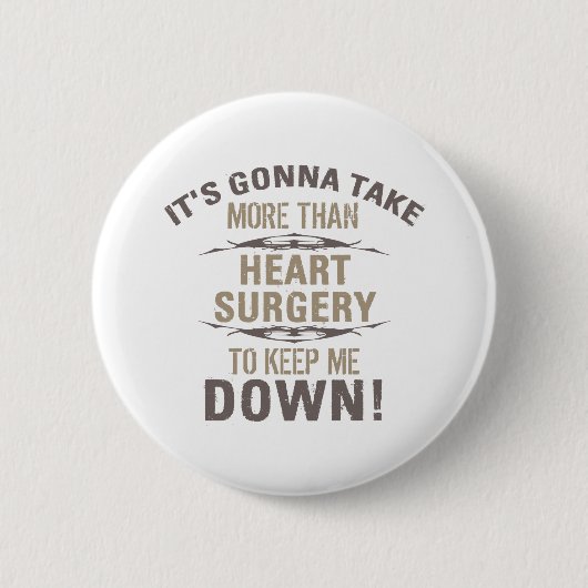 Humor hartchirurgie ronde button 5,7 cm (Voorkant)