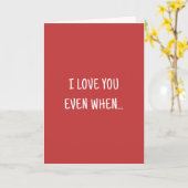 Humor I Love You Film Grap Grappige Valentijnsdag Kaart (Gele Bloem)