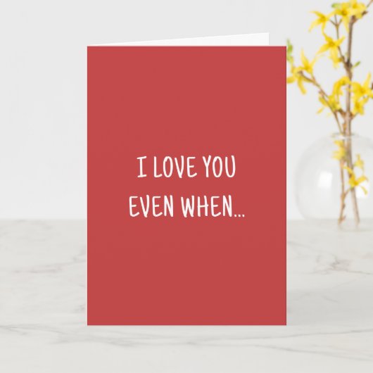 Humor I Love You Film Grap Grappige Valentijnsdag Kaart (Gele Bloem)