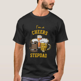 Humor Ik ben een CHEERS STEPDAD Black T-shirt