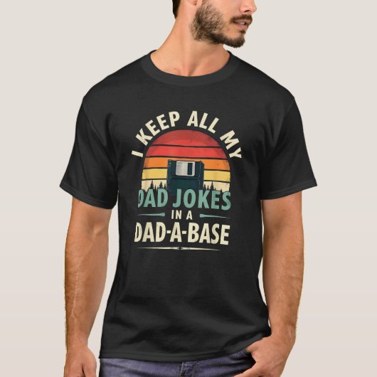 Humor, ik houd papa grappen in een papa basis t-shirt (Voorkant)
