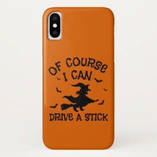 Humor Ik kan rijden een stick quote Halloween Case-Mate iPhone Case