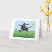 Humor in aanraking, leeg Wenskaart Kaart (Gele Bloem)