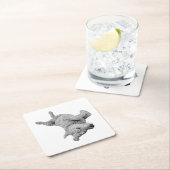 Humor in rust kartonnen onderzetters (Insitu)