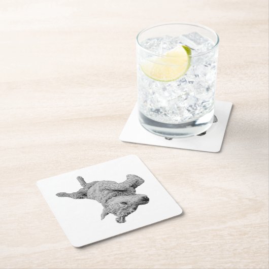 Humor in rust kartonnen onderzetters (Insitu)