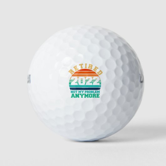 Humor in ruste 2022 Niet meer mijn probleem Golfballen (Voorkant)