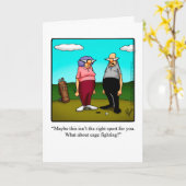 Humor Kaart voor Jubileum voor haar (Gele Bloem)