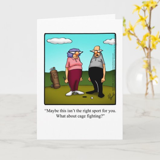 Humor Kaart voor Jubileum voor haar (Gele Bloem)