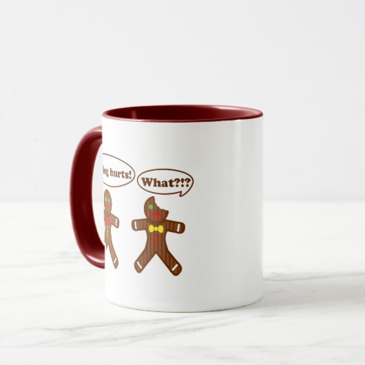 Humor kerstbrood mok (Voorkant links)