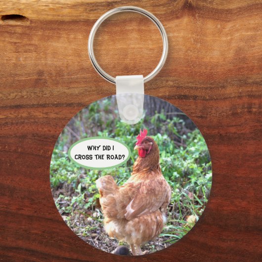 Humor kippen sleutelhanger (Voorkant)