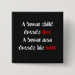 Humor knoppen vierkante button 5,1 cm
