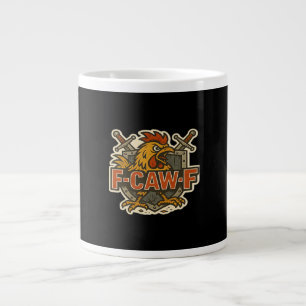 Humor Kraai Grappig Gotische F-Caw-F Grote Koffiekop