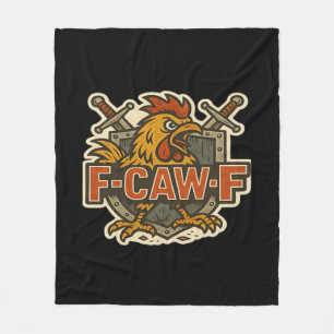 Humor Kraai Grappige Gotische F-Caw-F Fleece Deken