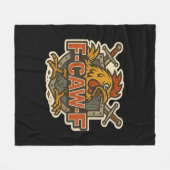 Humor Kraai Grappige Gotische F-Caw-F Fleece Deken (Voorkant (Horizontaal))