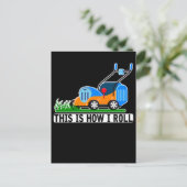 Humor Landscaping Janitor Briefkaart (Staand voorkant)