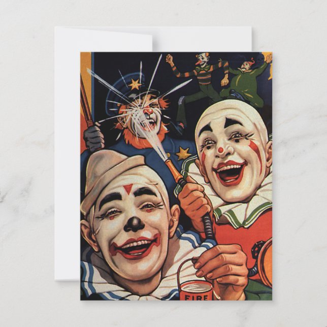  Humor, Laughing Circus Clowns en politie (Voorkant)