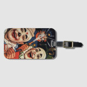 Humor, Laughing Circus Clowns en politie Bagagelabel (Voorkant (horizontaal))