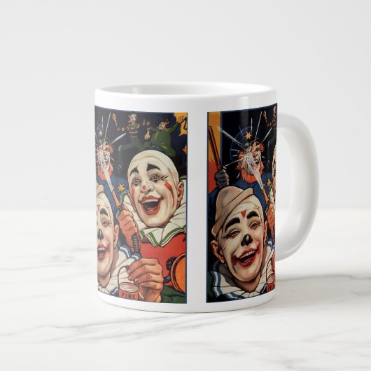  Humor, Laughing Circus Clowns en politie Grote Koffiekop (Voorkant rechts)
