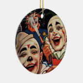 Humor, Laughing Circus Clowns en politie Keramisch Ornament (Rechts)