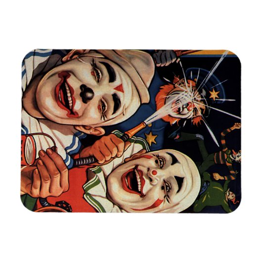  Humor, Laughing Circus Clowns en politie Magneet (Horizontaal)