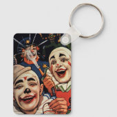  Humor, Laughing Circus Clowns en politie Sleutelhanger (Achterkant)