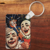  Humor, Laughing Circus Clowns en politie Sleutelhanger (Achterkant)