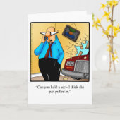 Humor leeg Wenskaart "spectickles" Kaart (Gele Bloem)