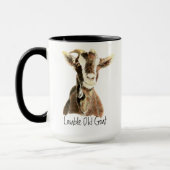 Humor Lief Oude Geit, Dier, Boerderijdier Mok (Links)