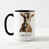 Humor Lief Oude Geit, Dier, Boerderijdier Mok (Links)