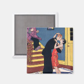  Humor, liefde en Romance, laat-nachtkus Magneet (Voorkant / Achterkant)