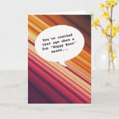 humor liefhebber Happy Hour Getting Old Funny Verj Kaart (Gele Bloem)