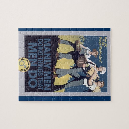  Humor Manly MANNEN Legpuzzel (Horizontaal)