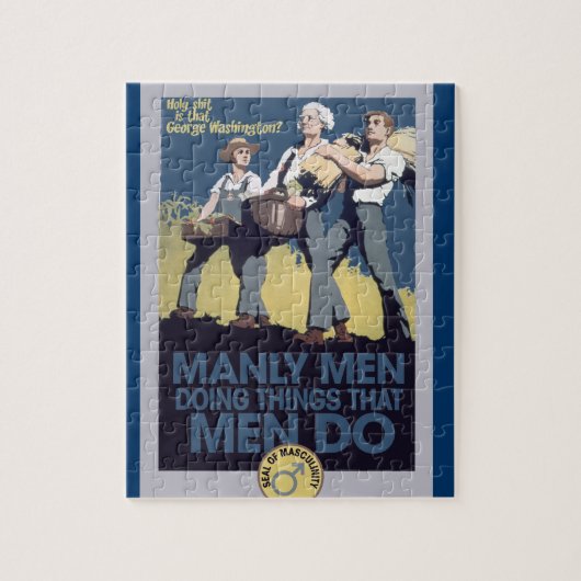  Humor Manly MANNEN Legpuzzel (Verticaal)
