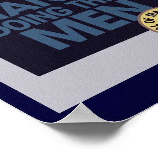 Humor Manly MANNEN Poster (Hoek)