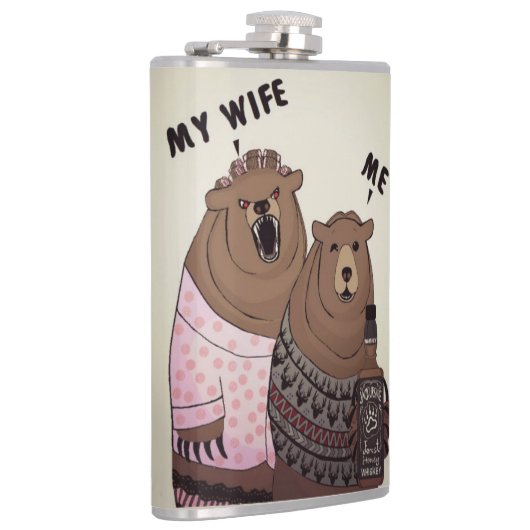 Humor Me Beer Flask Heupfles (Rechts)