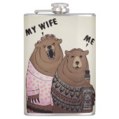 Humor Me Beer Flask Heupfles (Voorkant)