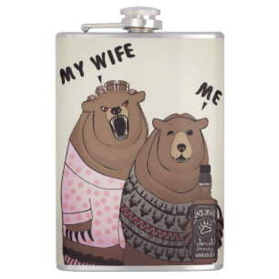 Humor Me Beer Flask Heupfles